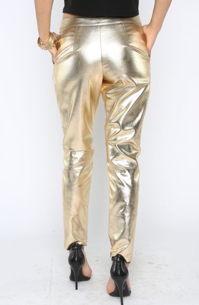 Gold Disco Pants - Alex Malay